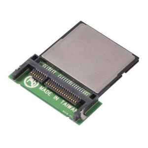 The U-Reach CFast to CF Adapter is a green circuit board with MADE IN TAIWAN, gold connector pins, and a silver rectangular component, designed for data connections or storage solutions between CFast and CompactFlash devices.