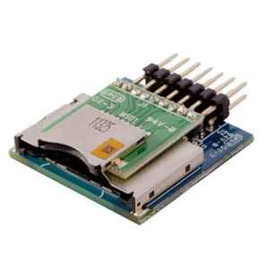 A close-up of the U-Reach ComboSD socket Module (8 to 24 ports) for Arduino, showcasing its SD card slot, circuit board, and pin headers—ideal for versatile electronic projects.